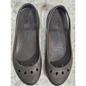 Crocs Women's Size 10 Brown Slip on Ballet Flats Shoes